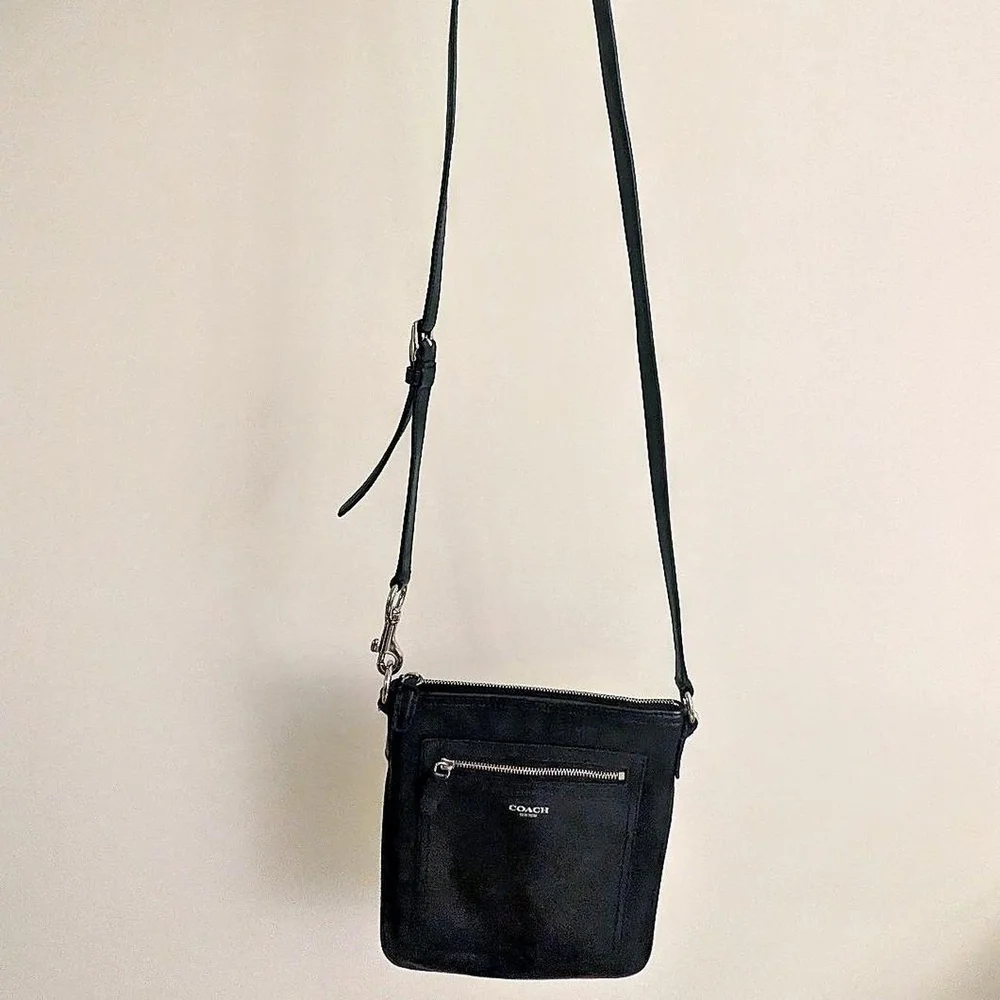 Coach Black Leather Crossbody Bag
